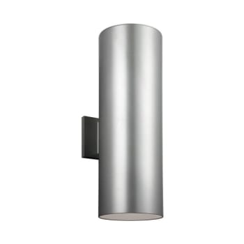 Sea Gull Lighting® Cylinders 6 X 18.25 In. 2-light Outdoor Lantern (nickel)