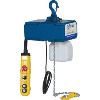 Image for Vestil 500 lb Capacity Variable Speed Electric Chain Hoist from HD Supply