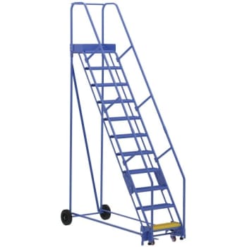 Image for Vestil 58° Grip Strut 11-Step Rolling Warehouse Ladder 85.06" from HD Supply