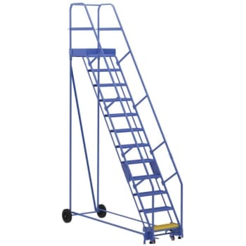 Image for Vestil 58° Grip Strut 12-Step Rolling Warehouse Ladder 97.5" from HD Supply
