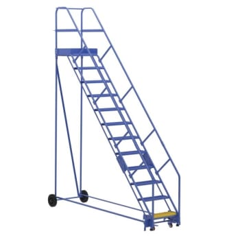 Image for Vestil 50° Grip Strut 12-Step Rolling Warehouse Ladder 121.44" from HD Supply