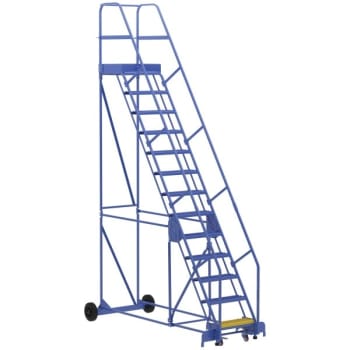 Image for Vestil 58° Grip Strut 13-Step Rolling Warehouse Ladder 102.56" from HD Supply