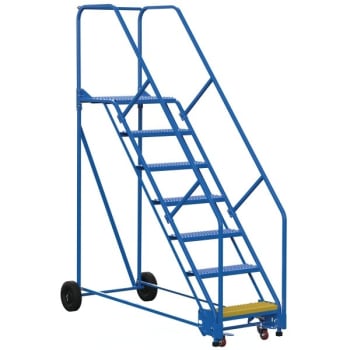 Image for Vestil 50° Grip Strut 7-Step Rolling Warehouse Ladder 78.94" from HD Supply