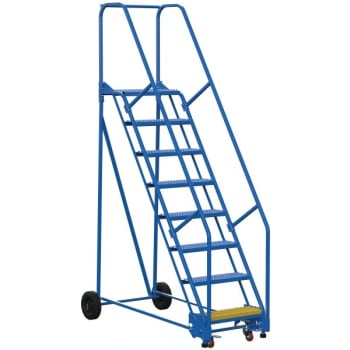 Image for Vestil 58° Grip Strut 8-Step Rolling Warehouse Ladder 66.94" from HD Supply