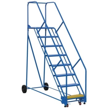 Image for Vestil 50° Grip Strut 8-Step Rolling Warehouse Ladder 91.56" from HD Supply