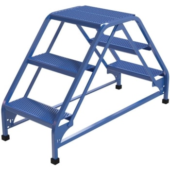 Image for Vestil Perforated 3-Step Double Sided Ladder 48.81 x 19.31" from HD Supply