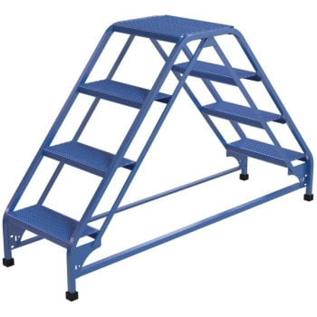 Image for Vestil Perforated 4-Step Double Sided Ladder 65.56 X 19.31" from HD Supply