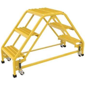 Image for Vestil Grip Strut 3-Step Double Sided Portable Ladder 48.81 X 19.31" from HD Supply