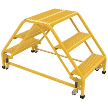 Image for Vestil Perforated 3-Step Double Sided Portable Ladder 48.81 X 26.06" from HD Supply