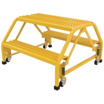 Image for Vestil Grip Strut 2-Step Double Sided Portable Ladder 32.06 X 32.75" from HD Supply