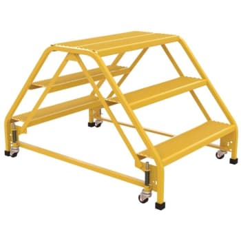 Image for Vestil Perforated 3-Step Double Sided Portable Ladder 48.81 X 32.75" from HD Supply