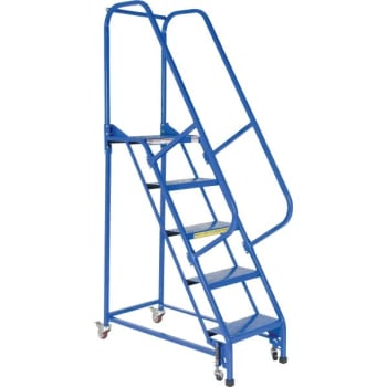 Image for Vestil Perforated 5-Step Portable Warehouse Ladder 47.31" from HD Supply