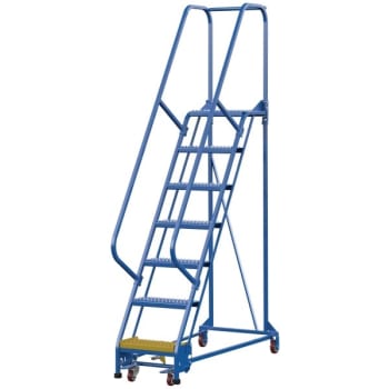 Image for Vestil Grip Strut 7-Step Portable Warehouse Ladder 56.25" from HD Supply