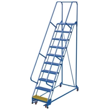 Image for Vestil Grip Strut 10-Step Portable Warehouse Ladder 75.13" from HD Supply