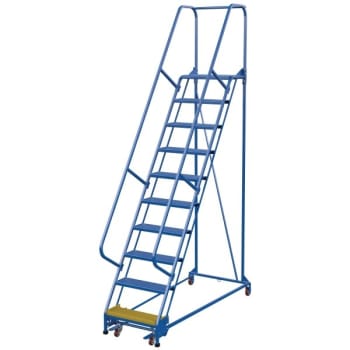 Image for Vestil Perforated 10-Step Portable Warehouse Ladder 75.13" from HD Supply