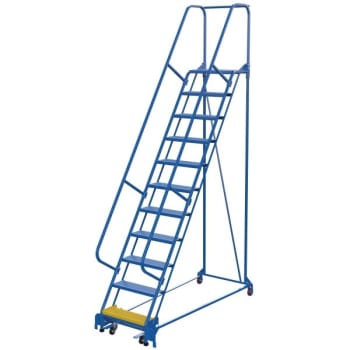 Image for Vestil Perforated 11-Step Portable Warehouse Ladder 81.38" from HD Supply