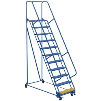 Image for Vestil Grip Strut 12-Step Portable Warehouse Ladder 87.63" from HD Supply