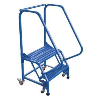 Image for Vestil Grip Strut 2-Step Portable Warehouse Ladder 34.06 X 27.63" from HD Supply