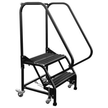 Image for Vestil ESD Grip Strut 2-Step Portable Warehouse Ladder 34.06" from HD Supply