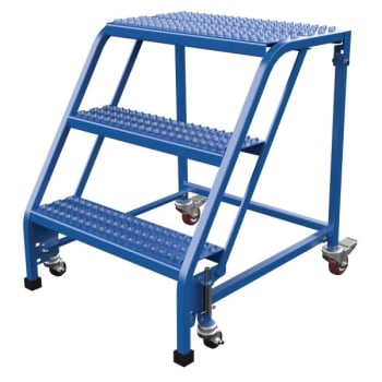 Image for Vestil Grip Strut 3-Step No Rail Portable Warehouse Ladder 31.56 x 27.63" from HD Supply