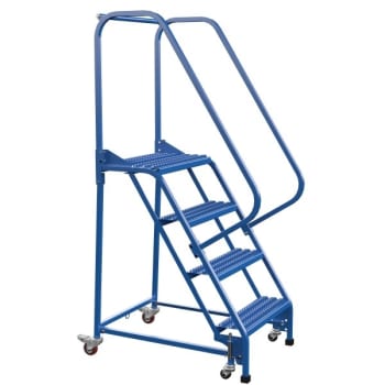 Image for Vestil Grip Strut 4-Step Portable Warehouse Ladder 40.44 x 27.63" from HD Supply