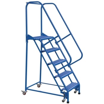 Image for Vestil Grip Strut 5-Step Portable Warehouse Ladder 47.31 X 27.63" from HD Supply