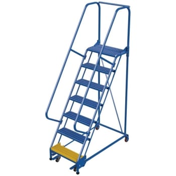 Image for Vestil Grip Strut 7-Step Portable Warehouse Ladder 56.31 x 29.75" from HD Supply
