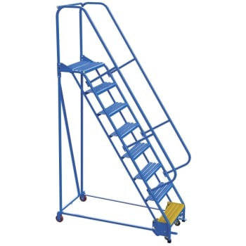 Image for Vestil Grip Strut 8-Step Portable Warehouse Ladder 63.19 x 29.75" from HD Supply