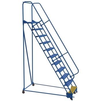 Image for Vestil Grip Strut 11-Step Portable Warehouse Ladder 81.38 X 38.94" from HD Supply