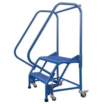 Image for Vestil Grip Strut 2-Step Portable Warehouse Ladder 34.06 X 34.31" from HD Supply