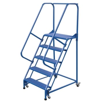 Image for Vestil Grip Strut 5-Step Portable Warehouse Ladder 47.31 X 34.31" from HD Supply