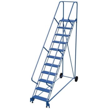 Image for Vestil 50° Perforated 11-Step Roll-A-Fold Ladder 102.75 x 34.25" from HD Supply