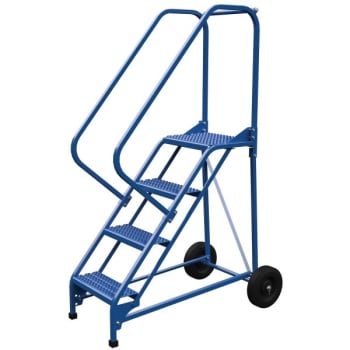 Image for Vestil 50° Grip Strut 4-Step Roll-A-Fold Ladder 45.81 X 28" from HD Supply