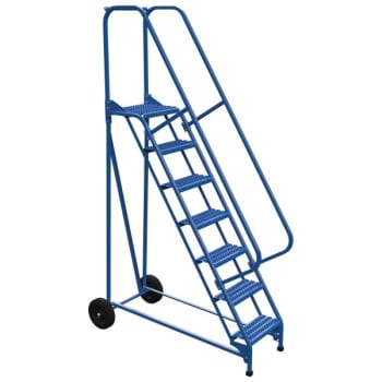 Image for Vestil 58° Grip Strut 7-Step Roll-A-Fold Ladder 60.63 X 28" from HD Supply