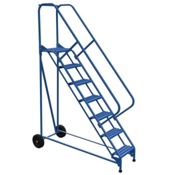 Image for Vestil 50° Grip Strut 7-Step Roll-A-Fold Ladder 70.81 X 28" from HD Supply