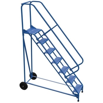 Image for Vestil 50° Perforated 7-Step Roll-A-Fold Ladder 70.81 X 28" from HD Supply