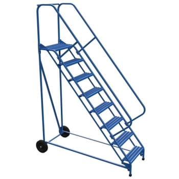 Image for Vestil 50° Grip Strut 8-Step Roll-A-Fold Ladder 77 X 34.25" from HD Supply