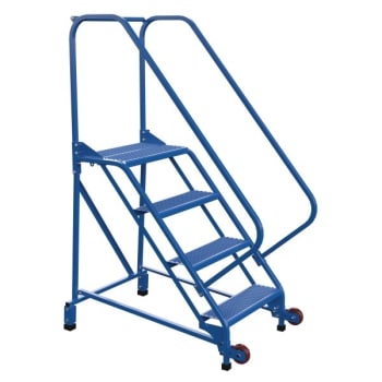 Image for Vestil 50° Perforated 4-Step Tip-N-Roll Ladder 47 X 29.5" from HD Supply