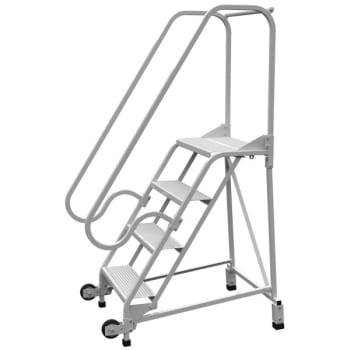 Image for Vestil 58° Perforated Grip Strut 4-Step FDA Tip-N-Roll Ladder 40.38 x 29.5" from HD Supply