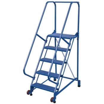 Image for Vestil 58° Grip Strut 5-Step Tip-N-Roll Ladder 48.19 X 29.5" from HD Supply