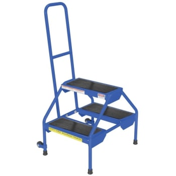 Image for Vestil 2-Step Blue Rubber Matting Portable Ladder" from HD Supply