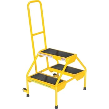 Image for Vestil 2-Step Yellow Rubber Matting Portable Ladder" from HD Supply