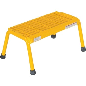 Image for Vestil Yellow 1-Step Welded Aluminum Step Stand 14.88 X 22.81" from HD Supply