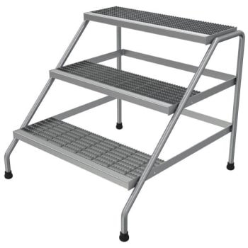 Image for Vestil 3-Step Wide Welded Aluminum Step Stand 34.56 X 32.81" from HD Supply