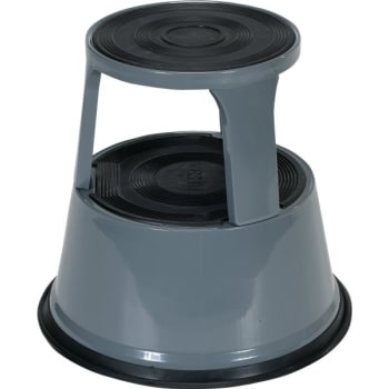 Image for Vestil Gray Rolling Step Stool 17.75" from HD Supply