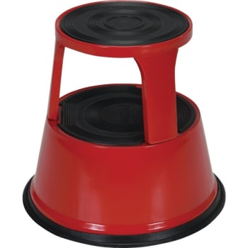 Image for Vestil Red Rolling Step Stool 17.75" from HD Supply