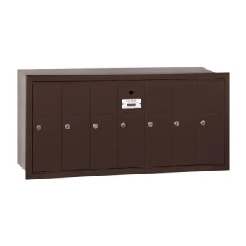 Image for Salsbury Industries® Bronze-Vertical Mailbox- Recessed Mounted -7 Doors from HD Supply