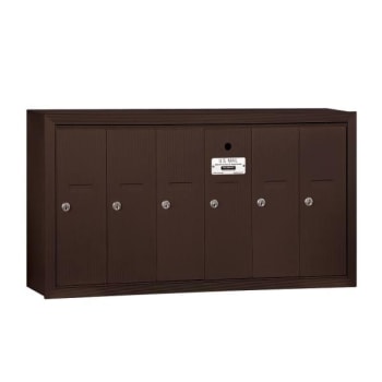 Image for Salsbury Industries® Bronze-Vertical Mailbox- Surface Mounted -6 Doors from HD Supply