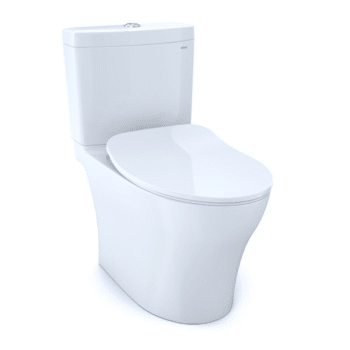 Toto® Aquia® IV Two-Piece Dual Flush 1.28 & 0.8 GPF Toilet, Universal Ht, Cotton