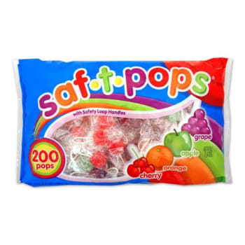 Image for Saf-T-Pops Assorted Flavors, Individually Wrapped, Package Of 200 from HD Supply